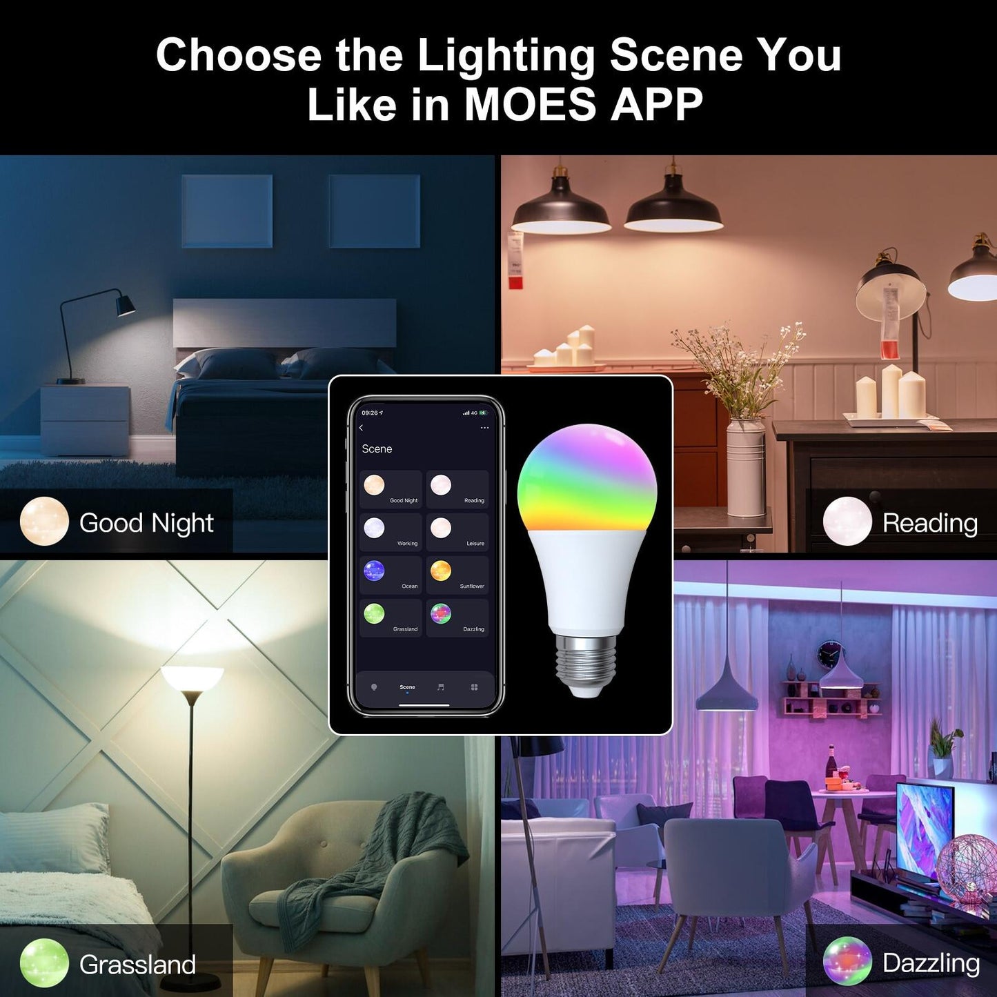 Smart LED Light Bulb - RGB Dimmable - APP Remote Control