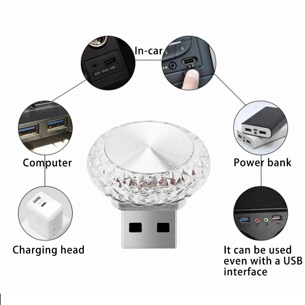 USB Ambient Car Light - MINI LED - Vehicle Decor