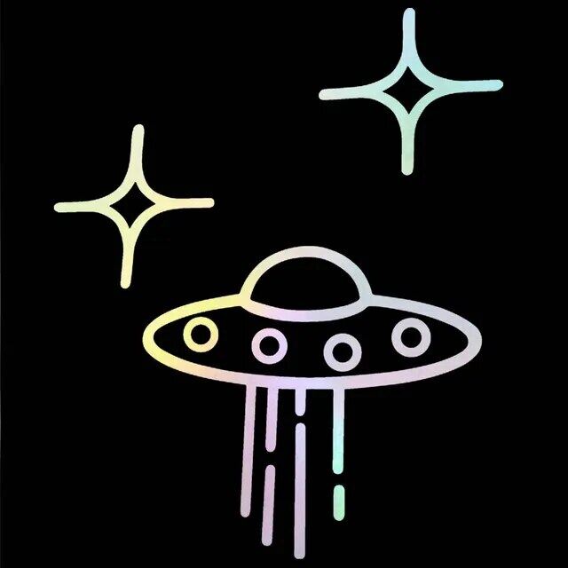 Waterproof Car Sticker - UFO - Decal